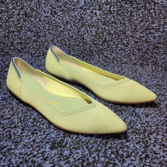 Rothys The Point Women's Size 7 US Mint Green Pointed Toe Slip on Flat Shoes - Picture 7 of 13